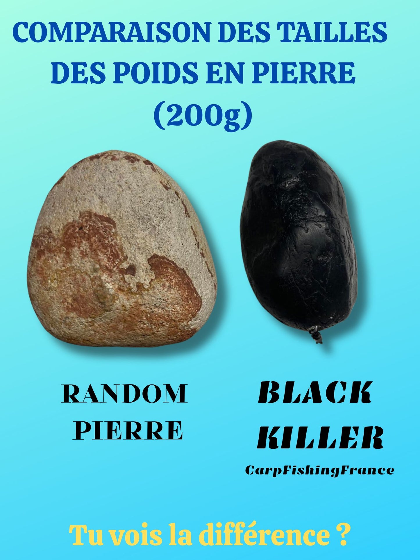 POIDS "BLACK KILLER" 100g-140g (20pcs)