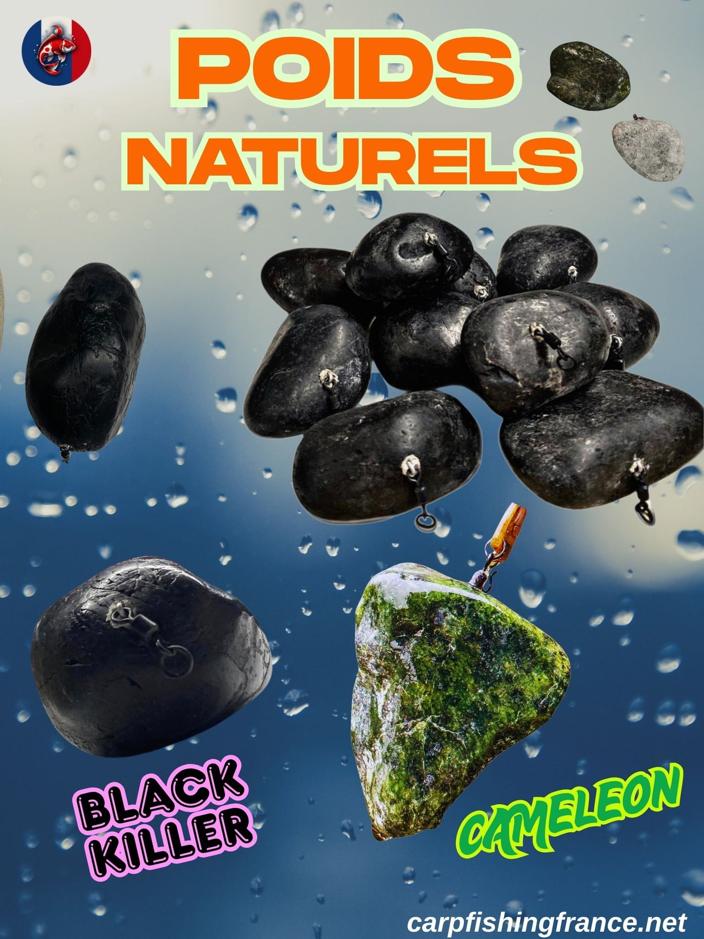 POIDS "BLACK KILLER" 100g-140g (20pcs)