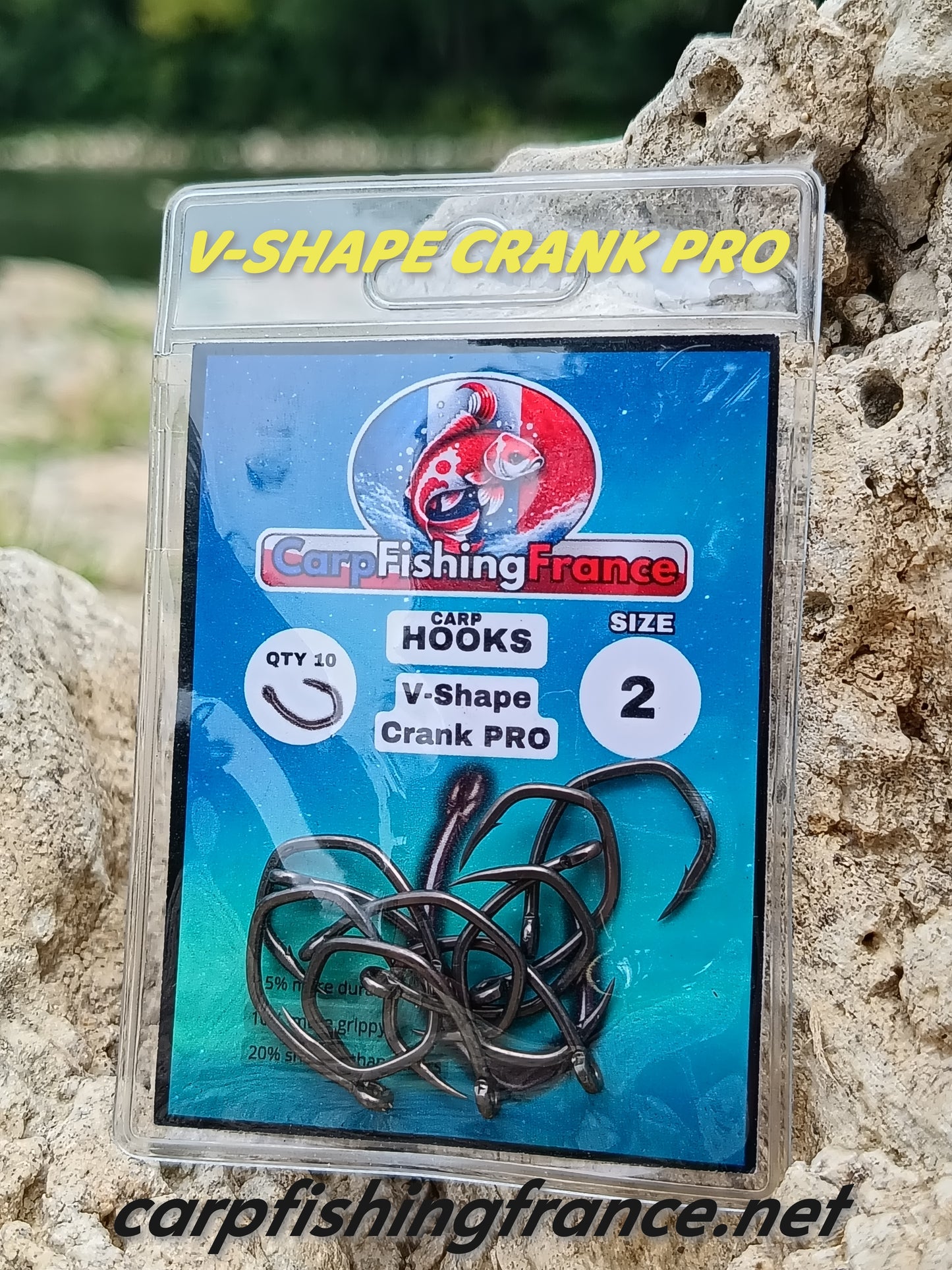 Hameçons carpe premium ultra résistants 2' / 10pcs