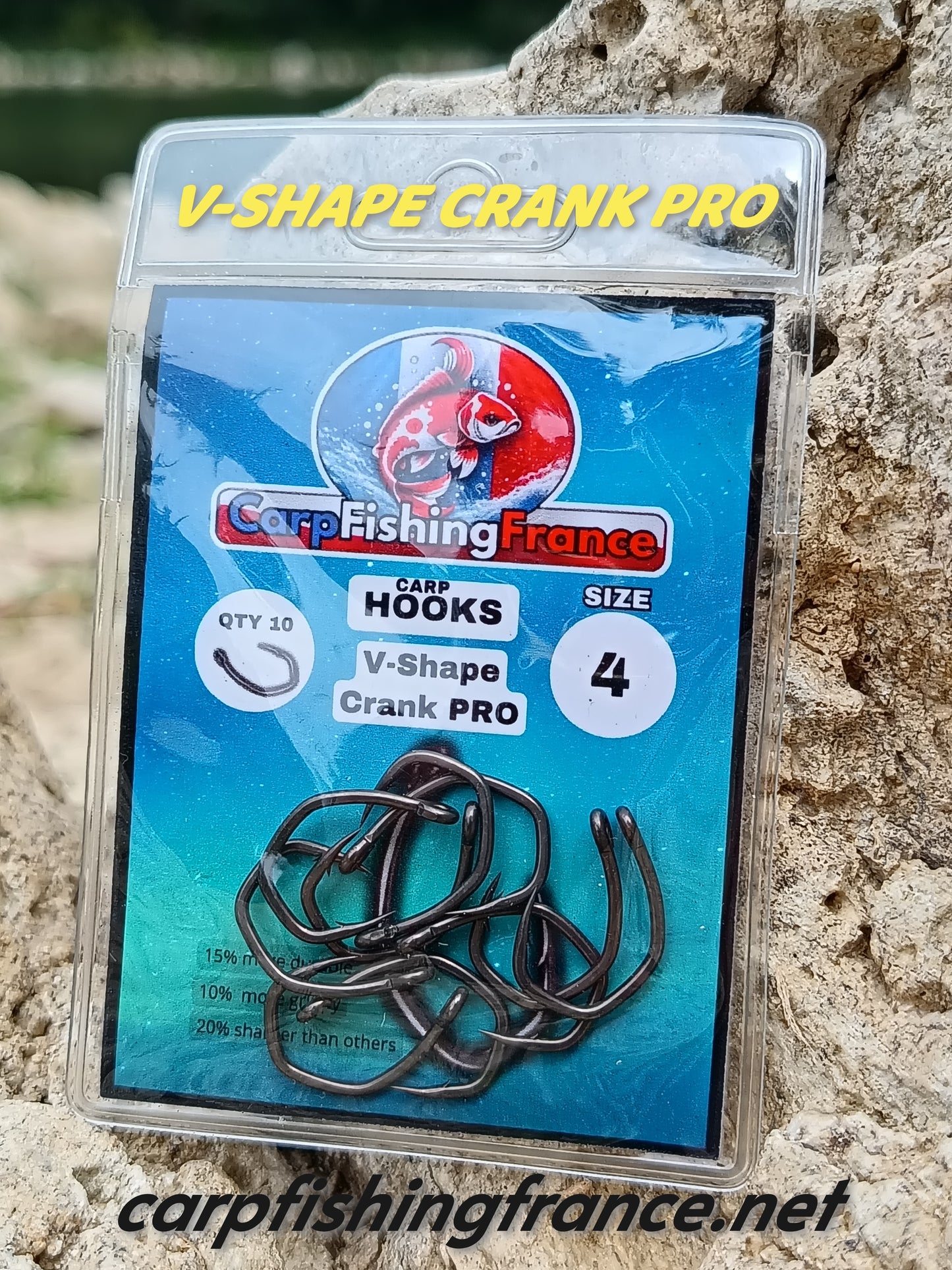 Hameçons carpe premium ultra résistants 4' / 10pcs