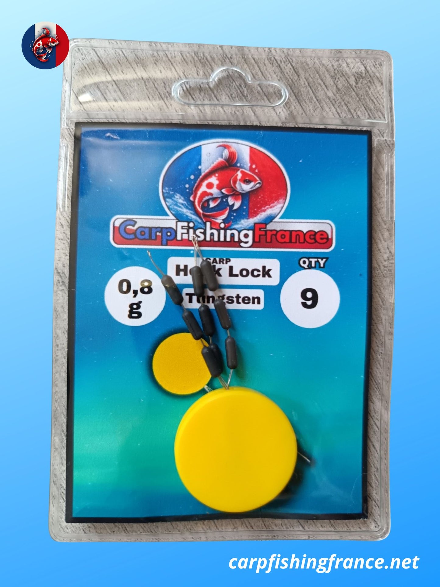Poids tungstène 0,8 g pour camouflage discret du bas de ligne (9pcs)