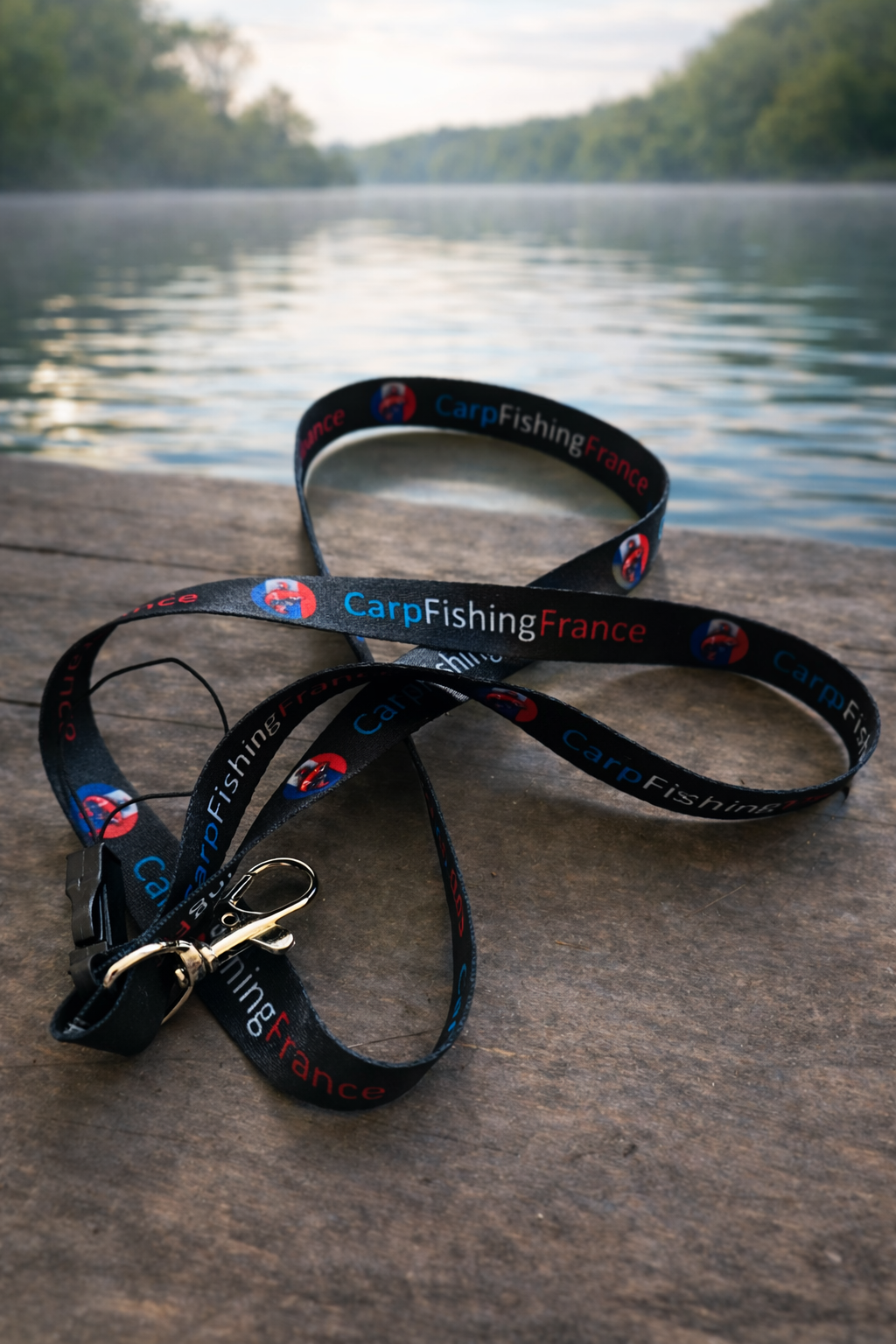 Lanyard CarpFishingFrance avec mousqueton